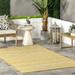 nuLOOM Abbey Tribal Striped Indoor/Outdoor Area Rug 5 x 8 Yellow