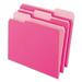 1PC Pendaflex Interior File Folders 1/3-Cut Tabs: Assorted Letter Size Pink 100/Box