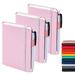 feela 3 Pack Pocket Notebook Journals Mini Cute Small Journal Notebook Bulk Hardcover College Ruled Notepad with Pen Holder for Office School Supplies with 3 Black Pens 3.5Ã¢â‚¬x 5.5Ã¢â‚¬ A6 Rose
