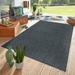 World Rug Gallery Contemporary Flatweave Indoor/Outdoor Area Rug - Blue 5 x 7