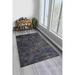 LaModaHome Area Rug Non-Slip - Grey Aged geometric Soft Machine Washable Bedroom Rugs Indoor Outdoor Bathroom Mat Kids Child Stain Resistant Living Room Kitchen Carpet 2.7 x 1.7 ft