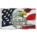 God Bless America 3 X 5 Ft The Usa Bald Eagle Decorative Flag