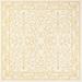 JONATHAN Y JONATHAN Y Madrid Vintage Filigree Textured Weave Indoor/Outdoor Area Rug 5 Square - Cream/Yellow