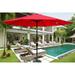 Outdoor Patio Umbrella 10FT(3m) WITHOUT FLAP 8pcs ribs with tilt with crank without base Red pole size 38mm(1.49inch)