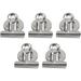 Fridge Magnet Clips 5pcs Round Stainless Steel Magnetic Clips Powerful Whiteboard Magnetic Clamps Durable Magnetic Hanging Clips for Home Office Teaching(Silver)