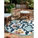 Outdoor Helena Collection Area Rug Ivory - 3 3 Round