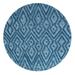 JONATHAN Y JONATHAN Y Salines Moroccan Diamond Indoor/Outdoor Area Rug 5 Round - Navy