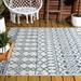 JONATHAN Y JONATHAN Y Nokat Tribal Bohemian Indoor/Outdoor Area Rug 3 X 5 - Ivory/Blue