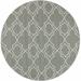 Hauteloom Wroxham Living Room Bedroom Patio Outdoor Area Rug - Indoor/Outdoor - Green Beige - 7 3 -Round