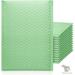 ProLine Extra Wide CD DVD Light Green Poly Bubble Mailers Envelopes Bags 6.5 x 10 (25 Mailers)