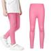 Kids Girl Athletic Pants Soft Footless Leggings Solid Color Children Girls Skinny Pants Trousers 3-9Y Trousers