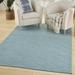 Nourison Practical Solutions Indoor/Outdoor Aqua 6 x 9 Area Rug (6x9)