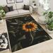 Beautiful Sunflower Area Rug Romantic Decor Beautiful Print Breathable Washable Carpet 3D Print Rug For Indoor Living Room Bedroom Study Dining Room Corridor And Outdoor Terrace 5 x 7