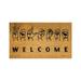 Mishuowoti carpets and area rugs for living room badroom Hobby Gate Front English Printed Rugs Gate Gate Anti Slip Entrance Gate Entrance Water Absorption Bathroom Khaki One Size