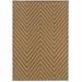 HomeRoots 5 x 8 ft. Tan Geometric Stain Resistant Indoor & Outdoor Rectangle Area Rug - Tan - 5 x 8 ft.