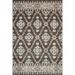 HomeRoots 8 x 10 ft. Brown Floral Stain Resistant Indoor & Outdoor Rectangle Traditional Area Rug - Brown - 8 x 10 ft.