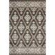 HomeRoots 8 x 10 ft. Brown Floral Stain Resistant Indoor & Outdoor Rectangle Traditional Area Rug - Brown - 8 x 10 ft.