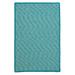 9 x 12 ft. Outdoor Houndstooth Tweed Rug Turquoise