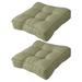 Indoor and outdoor chair cushions/Floor cushions Square chair cushions comfortable and soft office chair cushions - Matcha green