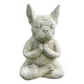 Meditation Dog Statue Outdoor Decorative Garden Statue Garden Resin Ornament