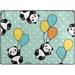 SKYSONIC Cute Panda Area Rug 4 x5 Pet & Child Friendly Carpet for Living Room Bedroom Dining Room Indoor Outdoor Soft Rug Washable Non Slip Comfortable Area Rug