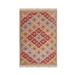 Chouhan Rugs Kilim Rug Wool Jute Rug Bohemian Rugs Jute Rug Wool Rug Kilim Dhurri Wool and Jute Rug Handmade Kilim Dhurrie Rug Traditional Indian Wool Jute Rugs ( 4x6 Ft ) (KILM-12)