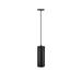 Pendent Light Fixture 5W 120V Modern LED Hanging Ceiling Lamp Black Cylinder Light Shade Adjustable Cord Spotlight for Kitchen Island Dining Living Room Bar Warm White 3000K (1-Pack)