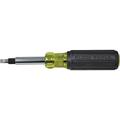 Klein Tools 32557 Multi-Bit Screwdriver / Nut Driver Heavy Duty 10-in-1 with Interchangable Shafts and Ph Sl Sq Hex Bits and Nut Drivers