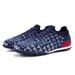 Kid s Soccer Shoes Comfortable Athletic Soccer Cleats Professional Spikes Lowtop Soft touch Blue 37