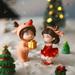 iminfit 1Pair Cute Mini Lovers Couples Miniature Landscape DIY Ornament Home Garden Dollhouse Decor Ornament Christmas Gift