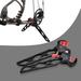 Compound Bow Kick Stand Holder Rack Folding Portable Compound Bow Clamp Kick Stand Holder Leg Rack Bracket Long/Short for Recurve Compound (Long)ï¼ˆ1Pcs)