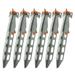 Ultralight Titanium Tent Stakes Trigonometric V-Shape 6Packs Windproof Tent Pegs for Camping Outdoor