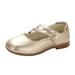 Shoes For Girls Girl Shoes Small Leather Shoes Single Shoes Dance Shoes Girls Performance Shoes Toddler Sneakers Gold 3 Years-3.5 Years