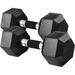 Yes4All Rubber - Hex Dumbbell - 25lbs - Pair