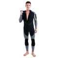 Nebublu 3mm Neoprene Wetsuit for Men - Front Zip Full Body Diving Suit Suitable for Snorkeling Surfing and Diving