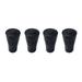 FRCOLOR 4pcs Outdoor Trekking Pole Accessories Rubber Foot Cover Pole Tip Protectors Rubber Chair Leg Caps Hiking Stuff Absorbing Adds Grip Traction Stability(Black)