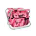 Weddingstar Pink Camouflage Folding Cooler Chair - Monogram Embroidered
