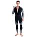 Nebublu Front Zip Full Body Diving Suit - 3mm Neoprene Wetsuit for Men Perfect for Snorkeling Surfing and Diving