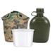 Apexeon 3 Piece Canteen Kit with Aluminum Cup and Cover for Camping Hiking Backpacking Survival - Essential Gear for Outdoor Enthusiasts