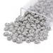 1Box 2-Hole Seed Beads Czech Glass Beads Oval Light Grey 5x3~3.5x2.5~3mm Hole: 0.5mm about 194pcs/box Net Weight: 10g/box