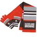 Women's WEAR by Erin Andrews Cleveland Browns Stripe Glove & Scarf Set