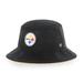 Men's '47 Black Pittsburgh Steelers Thick Cord Bucket Hat