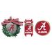 The Memory Company Alabama Crimson Tide Three-Pack Wreath, Sled & Circle Ornament Set