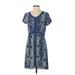 Sahalie Casual Dress - A-Line: Blue Dresses - Women's Size Small