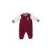 Carter's Long Sleeve Outfit: Burgundy Print Bottoms - Size 3 Month