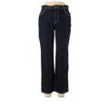 Gloria Vanderbilt Jeans - Mid/Reg Rise Straight Leg Denim: Black Bottoms - Women's Size 12 - Indigo Wash