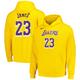 "Los Angeles Lakers Nike Name & Number Fleece Hoodie - LeBron James Mens"