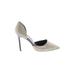 Ann Taylor LOFT Heels: Pumps Stilleto Cocktail Party Gray Shoes - Women's Size 8 - Pointed Toe