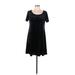 Socialite Casual Dress - A-Line: Black Print Dresses - Women's Size Large