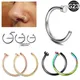 1PC G23 Titanium Piercing Earrings Septum Cartilage Nose Ring Ear Cartilage Helix Tragus Fashion